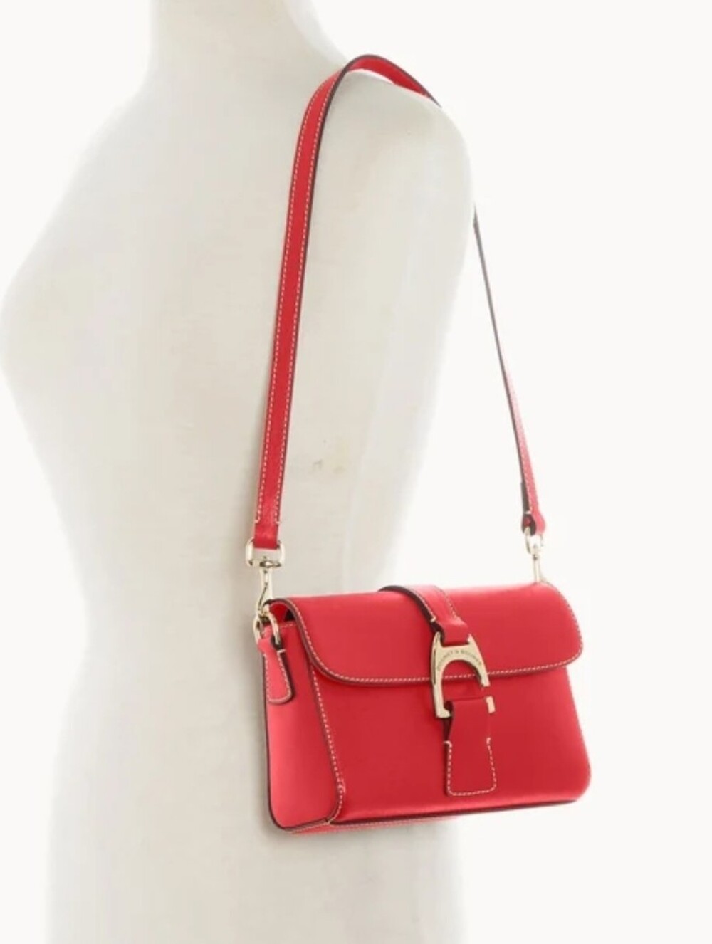 NWT Dooney & Bourke Saffiano Leather Kyra Crossbody Bag Tomato Red BSAFF1366